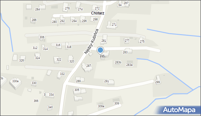 Kościelisko, Nędzy-Kubińca, 570, mapa Kościelisko