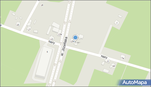 Łódź, Nery, 9/11, mapa Łodzi