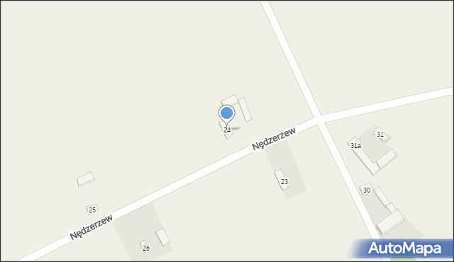 Nędzerzew, Nędzerzew, 24, mapa Nędzerzew
