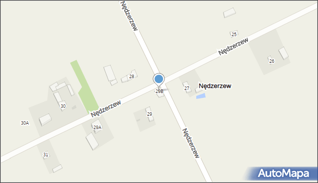 Nędzerzew, Nędzerzew, 29B, mapa Nędzerzew