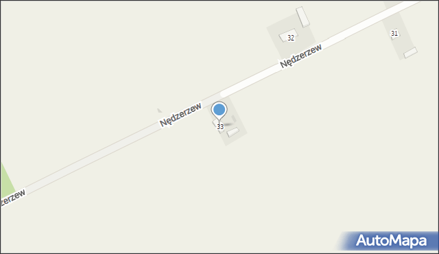 Nędzerzew, Nędzerzew, 33, mapa Nędzerzew