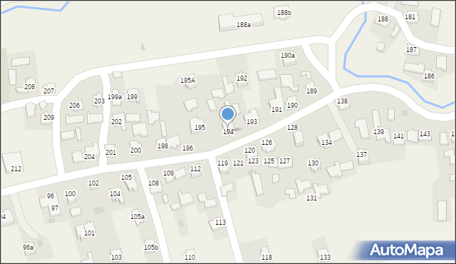 Nehrybka, Nehrybka, 194, mapa Nehrybka
