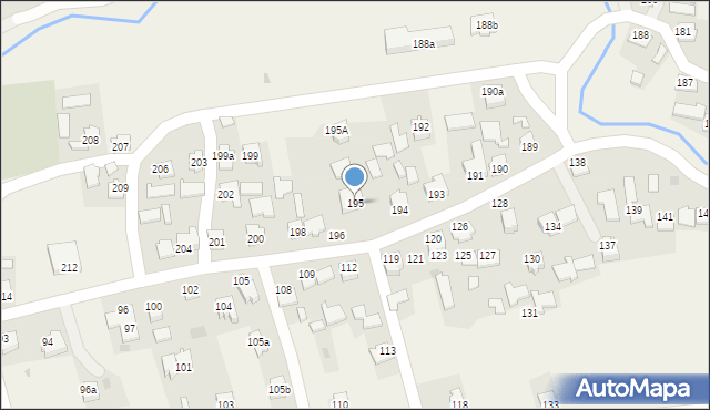 Nehrybka, Nehrybka, 195, mapa Nehrybka