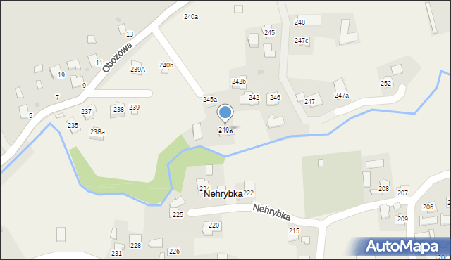 Nehrybka, Nehrybka, 246a, mapa Nehrybka