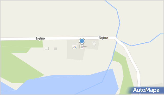 Nętno, Nętno, 44, mapa Nętno