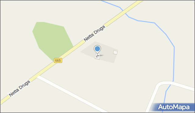 Netta Druga, Netta Druga, 47, mapa Netta Druga