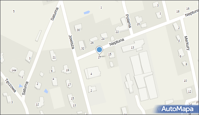 Nowa Wieś, Neptuna, 17, mapa Nowa Wieś