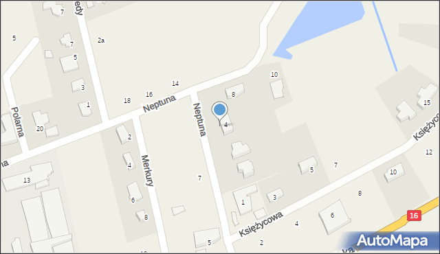 Nowa Wieś, Neptuna, 6, mapa Nowa Wieś