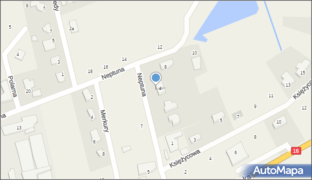 Nowa Wieś, Neptuna, 6, mapa Nowa Wieś