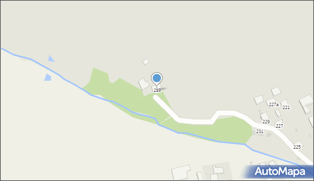 Nowe Brzesko, Nękanowice, 249, mapa Nowe Brzesko