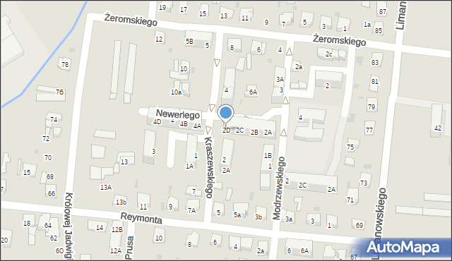 Ostrów Wielkopolski, Newerlego Igora, 2D, mapa Ostrów Wielkopolski