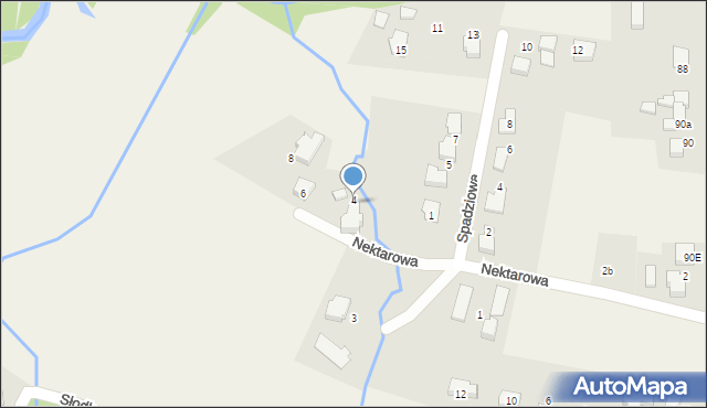 Pisarzowice, Nektarowa, 4, mapa Pisarzowice