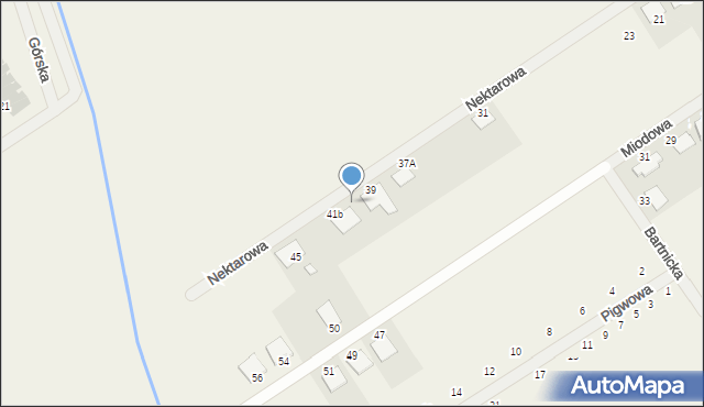 Skórzewo, Nektarowa, 41a, mapa Skórzewo