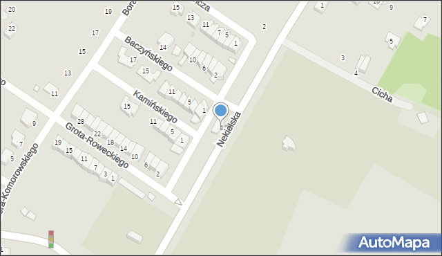 Środa Wielkopolska, Nekielska, 4, mapa Środa Wielkopolska