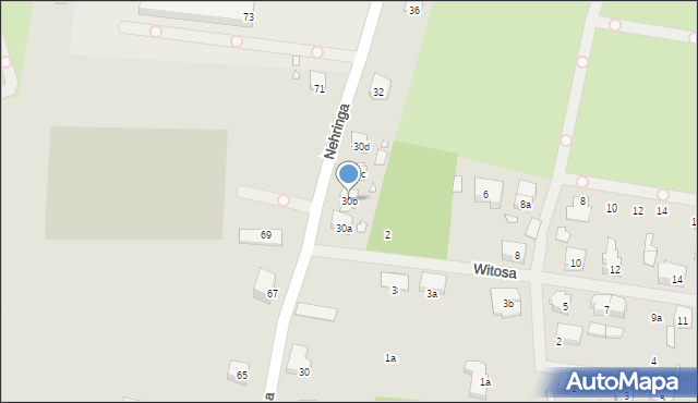 Szczecin, Nehringa Władysława, 30b, mapa Szczecina