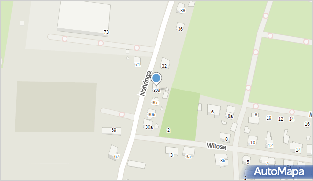 Szczecin, Nehringa Władysława, 30d, mapa Szczecina