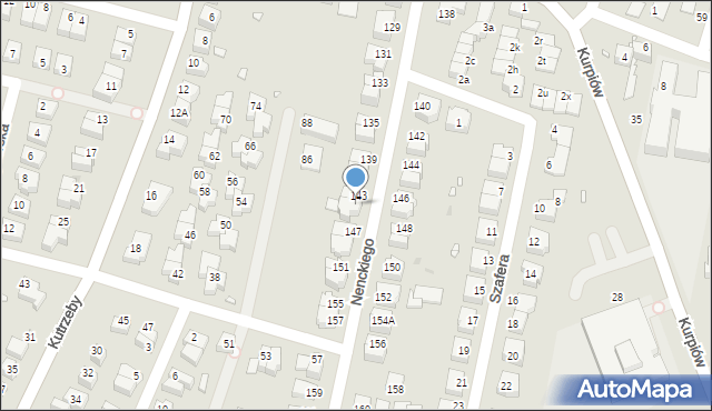 Wrocław, Nenckiego Marcelego, 145, mapa Wrocławia