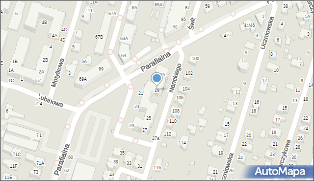 Wrocław, Nenckiego Marcelego, 19, mapa Wrocławia