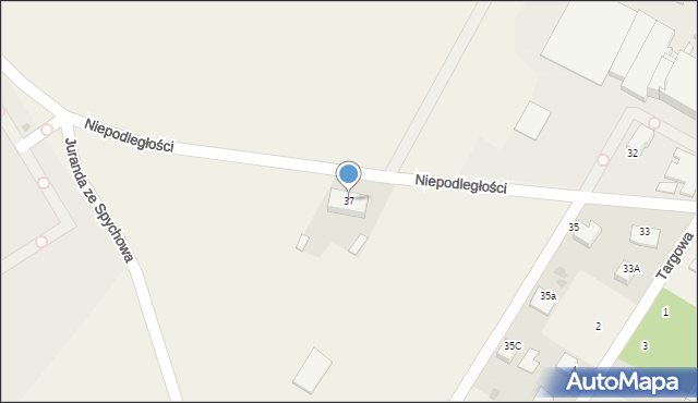 Baranowo, Niepodległości, 37, mapa Baranowo