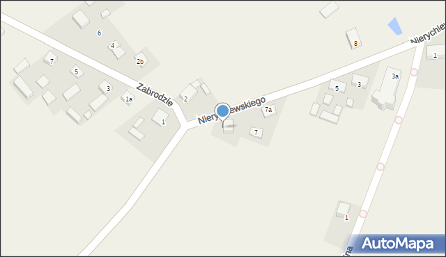 Brąszewice, Nierychlewskiego, ks., 7a, mapa Brąszewice