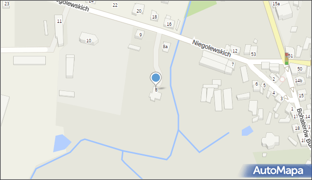Buk, Niegolewskich Andrzeja i Władysława, 8, mapa Buk