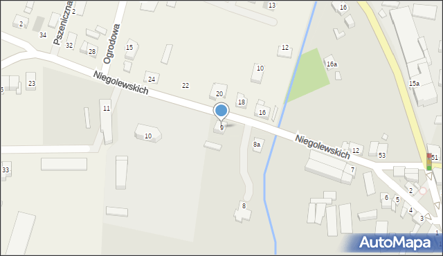Buk, Niegolewskich Andrzeja i Władysława, 9, mapa Buk