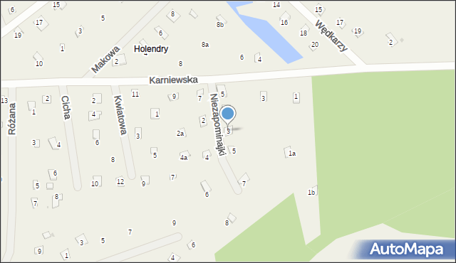 Burlaki, Niezapominajki, 3, mapa Burlaki