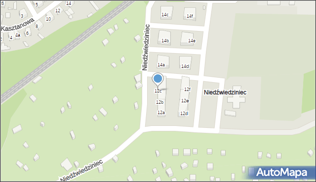 Chorzów, Niedźwiedziniec, 12c, mapa Chorzów