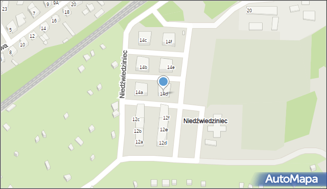 Chorzów, Niedźwiedziniec, 14d, mapa Chorzów