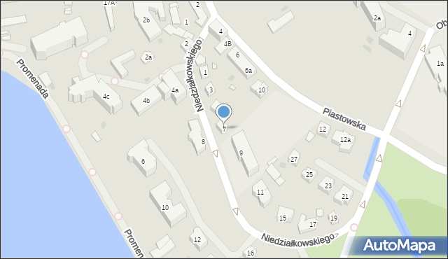 Choszczno, Niedziałkowskiego Mieczysława, 7, mapa Choszczno