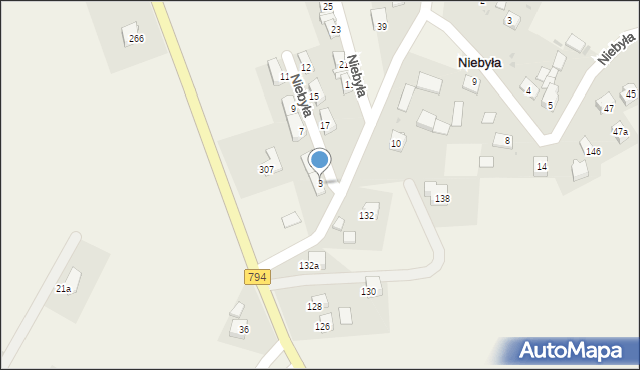 Cianowice, Niebyła, 3, mapa Cianowice