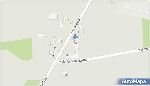 Ciechanów, Niechodzka, 31a, mapa Ciechanów