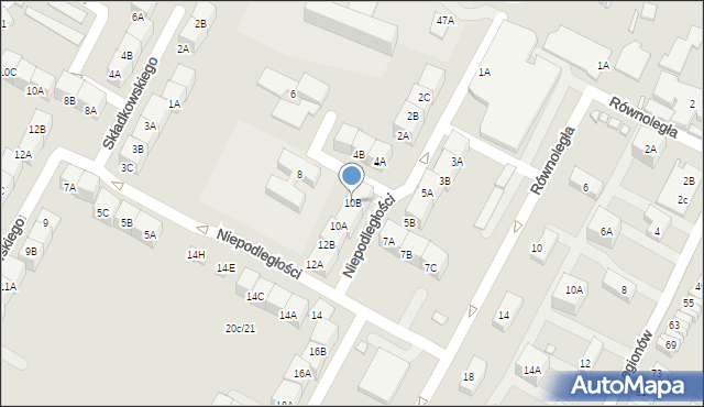 Czeladź, Niepodległości, 10B, mapa Czeladź