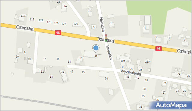 Dębska Kuźnia, Niwecka, 3f, mapa Dębska Kuźnia