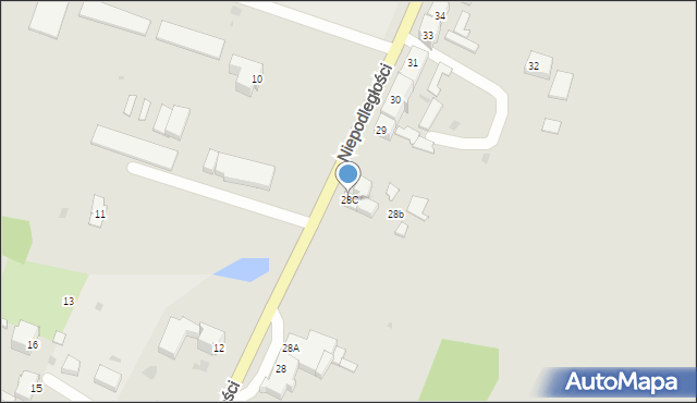 Drezdenko, Niepodległości, 28C, mapa Drezdenko