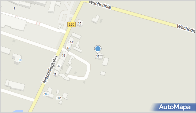 Drezdenko, Niepodległości, 32, mapa Drezdenko