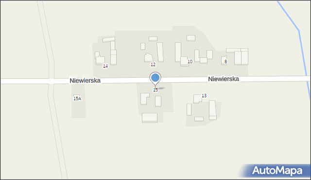 Duszniki, Niewierska, 15, mapa Duszniki