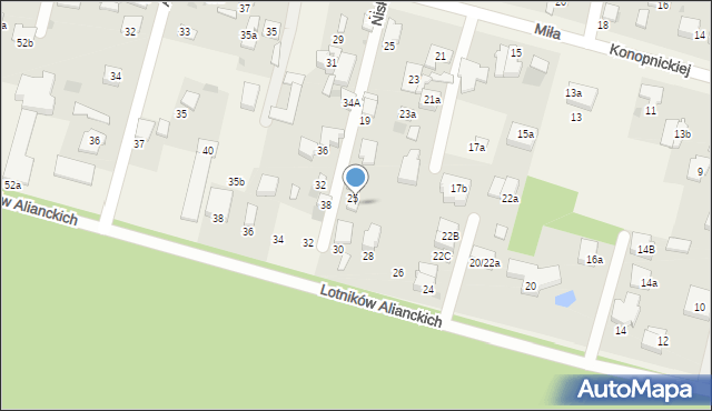 Dziekanów Leśny, Niska, 27, mapa Dziekanów Leśny