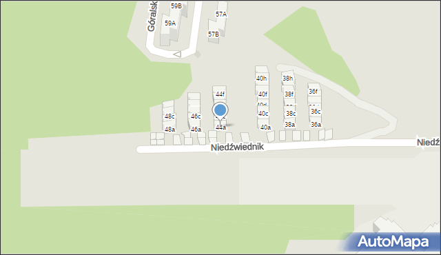 Gdańsk, Niedźwiednik, 44a, mapa Gdańska