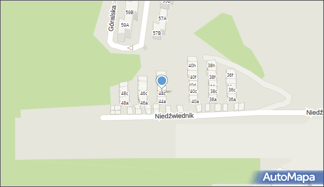 Gdańsk, Niedźwiednik, 44c, mapa Gdańska