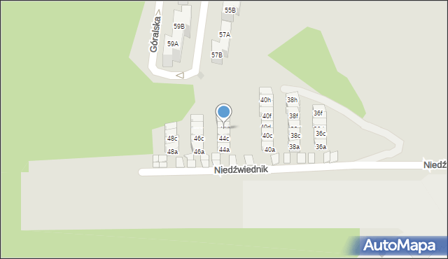 Gdańsk, Niedźwiednik, 44d, mapa Gdańska