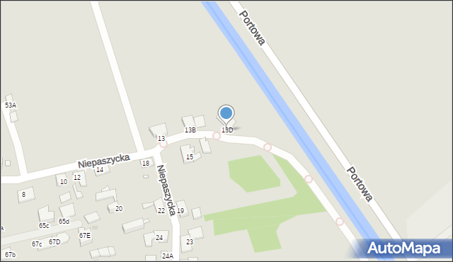 Gliwice, Niepaszycka, 13D, mapa Gliwic