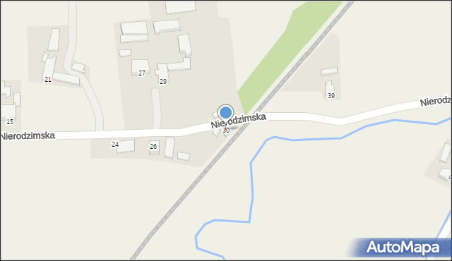 Godziszów, Nierodzimska, 30, mapa Godziszów