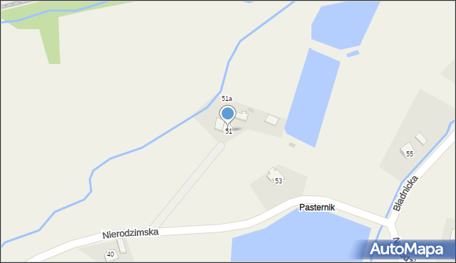 Godziszów, Nierodzimska, 51, mapa Godziszów