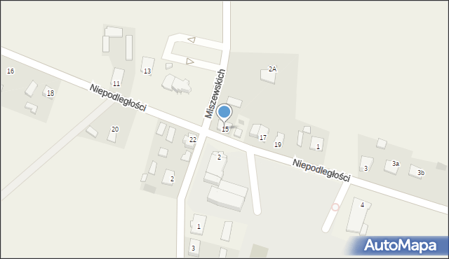 Goleszyn, Niepodległości, 15, mapa Goleszyn