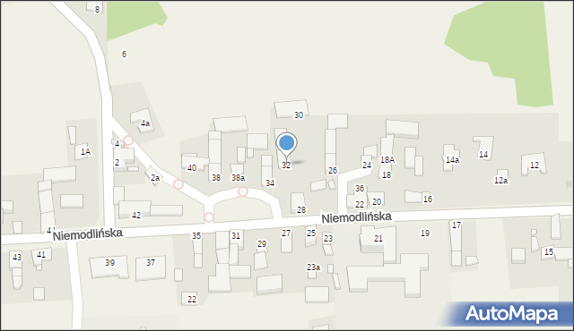 Gracze, Niemodlińska, 32, mapa Gracze