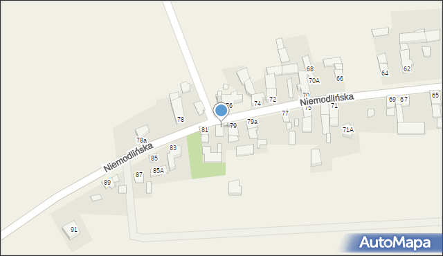 Gracze, Niemodlińska, 81A, mapa Gracze