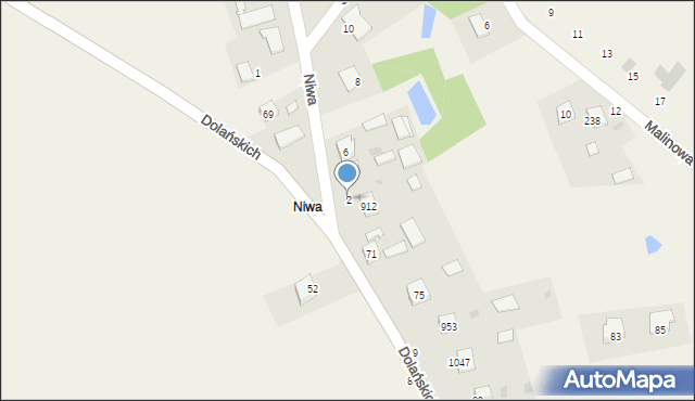 Grębów, Niwa, 2, mapa Grębów
