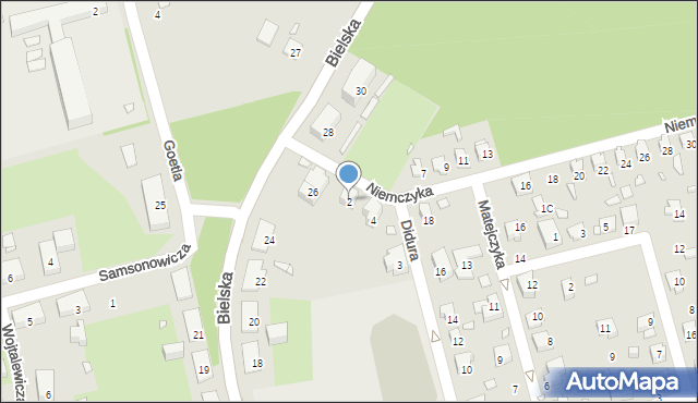 Katowice, Niemczyka Rudolfa, 2, mapa Katowic