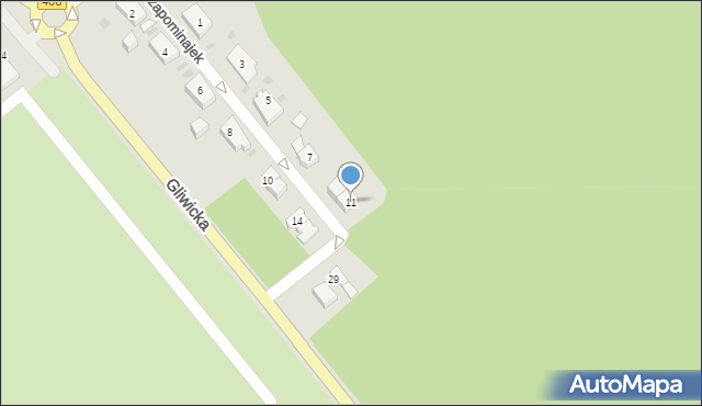 Kędzierzyn-Koźle, Niezapominajek, 11, mapa Kędzierzyna-Koźle